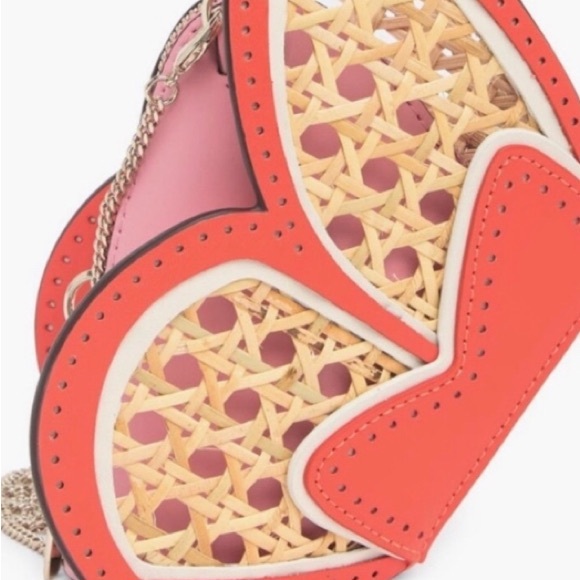 Kate Spade NWT Wing It Wicker Butterfly Coin Purse on a Chain - Picture 3 of 11